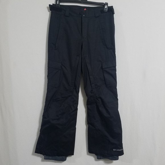 Columbia Mens Snow Pants Black Ski Snowboard Small Insulated